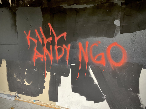 Several instances of Portland graffiti show Antifa wants Andy Ngo dead